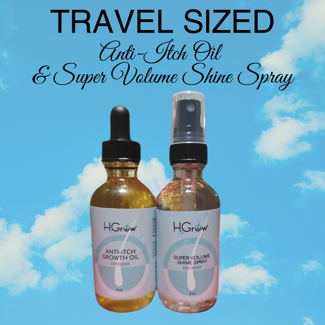 Travel Size Set - Anti-Itch Oil & Super Volume Shine Spray