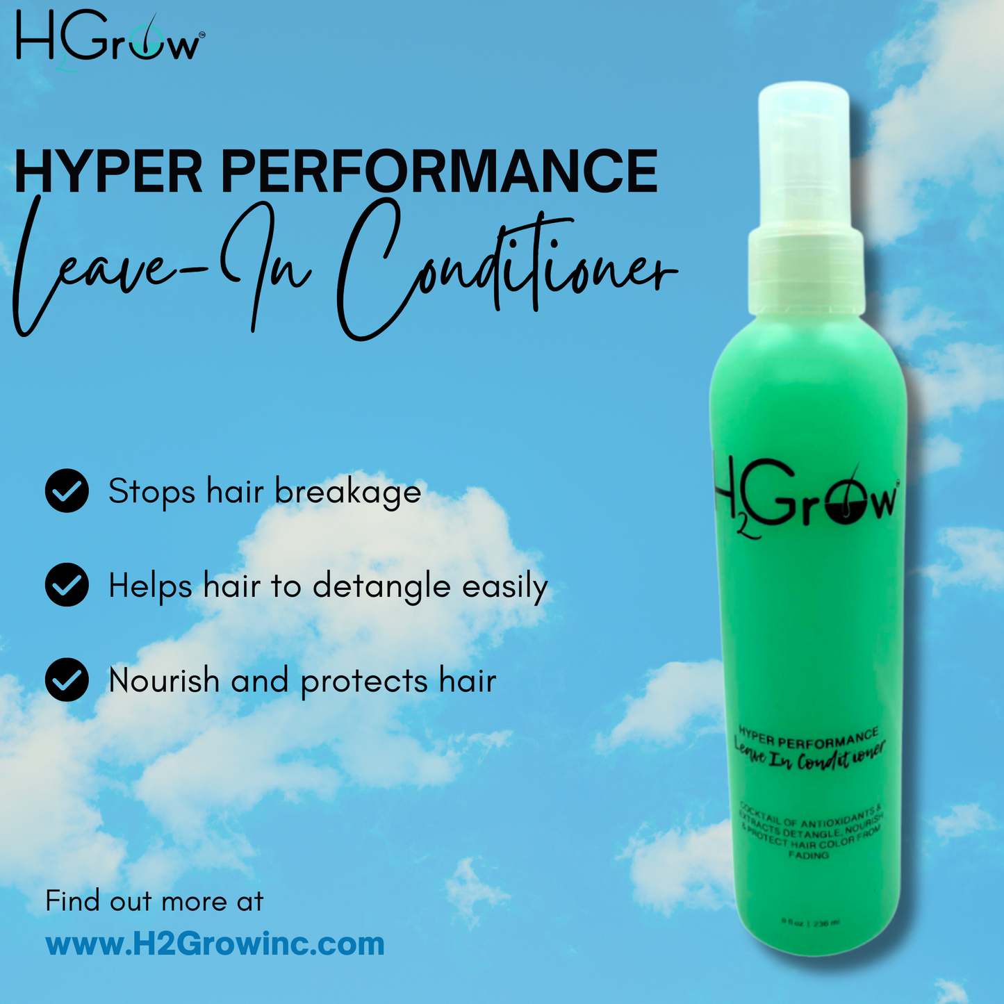 H2Grow Hyper Performance Leave in Conditioner